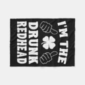 Couverture Polaire I'm The Drunk Redhead Funny St Patricks Day  (Devant (Horizontal))