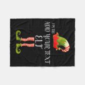 Couverture Polaire Im The Elf Add Your Text Christmas  (Devant (Horizontal))