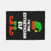 Couverture Polaire I'm The Esthetician Elf Family Pajama Christmas Be (Devant (Horizontal))