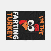 Couverture Polaire I'm The Farting Turkey (Devant (Horizontal))