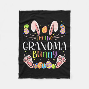 Couverture Polaire I'm The Grandma Bunny Matching Family Easter Party
