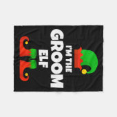 Couverture Polaire I'm The Groom Elf Family Pajama Christmas Funny  (Devant (Horizontal))