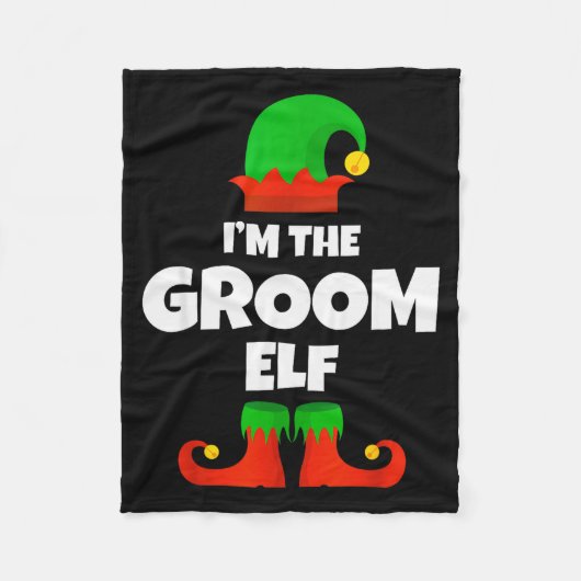 Couverture Polaire I'm The Groom Elf Family Pajama Christmas Funny  (Devant)