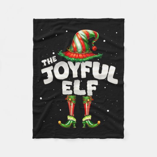 Couverture Polaire I'm The Joyful Elf Family Matching Group Christmas (Devant)