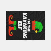 Couverture Polaire I'm The Kayaking Elf Family Pajama Christmas Kayak (Devant (Horizontal))