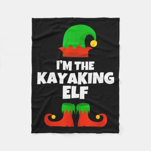 Couverture Polaire I'm The Kayaking Elf Family Pajama Christmas Kayak (Devant)