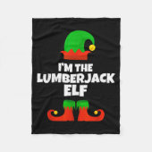 Couverture Polaire I'm The Lumberjack Elf Family Pajama Christmas Fun (Devant)