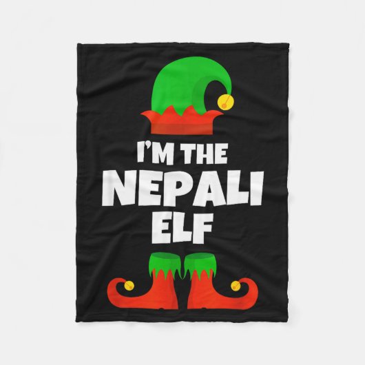 Couverture Polaire I'm The Nepali Elf Family Pajama Christmas Funny N (Devant)
