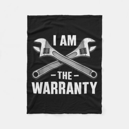 Couverture Polaire I'm The Warranty Auto Mechanic  (Devant)