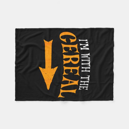 Couverture Polaire I'm With Cereal Halloween Costume Funny Couples Ce (Devant (Horizontal))