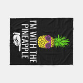 Couverture Polaire I'm With Ne Shirt Funny Ne Halloween Costume  (Devant (Horizontal))