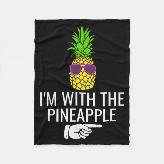 Couverture Polaire I'm With Ne Shirt Funny Ne Halloween Costume  (Devant)