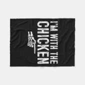 Couverture Polaire I'm With The Chicken Easy Costume Halloween Couple (Devant (Horizontal))