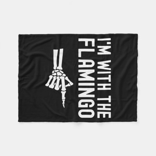 Couverture Polaire I'm With The Flamingo Matching Couples Halloween F (Devant (Horizontal))