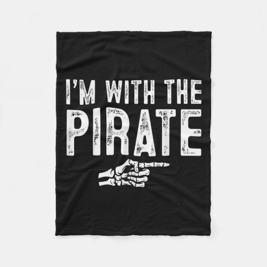 Couverture Polaire I'm With The Rate Easy Costume Halloween Couples M (Devant)