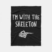 Couverture Polaire I'm With The Skeleton Matching Couple Costume Hall (Devant)