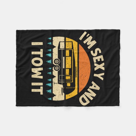 Couverture Polaire Im Y And I Tow It Camper Rv  (Devant (Horizontal))