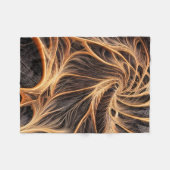 Couverture Polaire Image Abstraite - 3D Fractal, art numérique, braun (Devant (Horizontal))