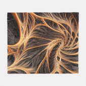 Couverture Polaire Image Abstraite - 3D Fractal, art numérique, braun (Devant (Horizontal))