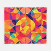 Couverture Polaire Image Abstraite de symétrie dynamique (Devant (Horizontal))