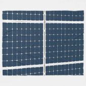 Couverture Polaire Image amusante d'un panneau solaire (Devant (Horizontal))