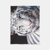 Couverture Polaire Image blanche de tigre de Bengale (Devant)