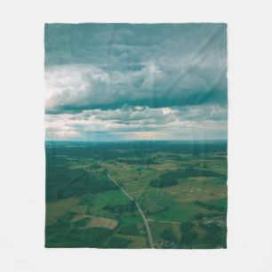 Couverture Polaire image de drone. vue aérienne de la zone rurale ave