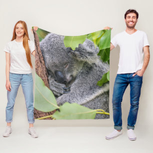 Couverture Polaire Image de koala mignon personnalisé jeté décoratif