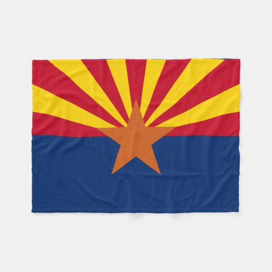 Couverture Polaire Image du drapeau de l'État de l'Arizona (Devant (Horizontal))
