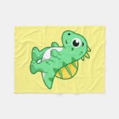 Couverture Polaire Image Mignonne D'Un Spinosaure. (Devant (Horizontal))