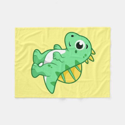 Couverture Polaire Image Mignonne D'Un Spinosaure. (Devant (Horizontal))