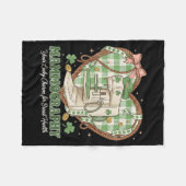 Couverture Polaire Imagerie mammaire drôle de la Saint-Patrick Mgraph (Devant (Horizontal))