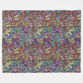 Couverture Polaire imaginaire arc-en-ciel  papillon motif (Devant (Horizontal))