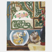 Couverture Polaire Imaginaire Cheval de Mer de Chat (Devant)