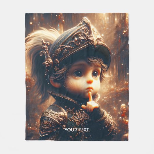Couverture Polaire Imaginaire Cute Little Calme Chevalier (Devant)