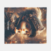 Couverture Polaire Imaginaire Cute Little Calme Chevalier (Devant (Horizontal))