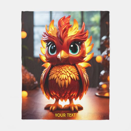 Couverture Polaire Imaginaire Cute Vivid Cool Baby Phoenix (Devant)