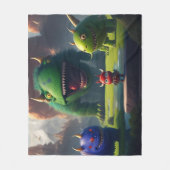 Couverture Polaire imaginaire d'art 3D Monde Monde amusant de mignons (Devant)