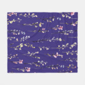 Couverture Polaire Imaginaire de fleurs colorées (Devant (Horizontal))