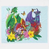 Couverture Polaire Imaginaire de nid de bébé dragon (Devant (Horizontal))