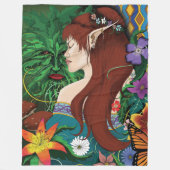 Couverture Polaire Imaginaire d'elfe vert (Devant)