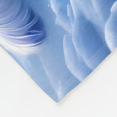 Couverture Polaire Imaginaire d'hiver avec belle licorne et Kitten (Coin)