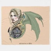Couverture Polaire Imaginaire du dragon d'Elf Warrior (Devant (Horizontal))