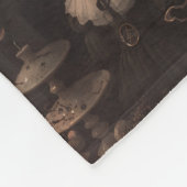 Couverture Polaire Imaginaire fantasque gothique fée moth patchwork (Coin)