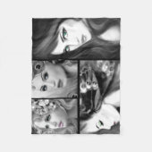 Couverture Polaire Imaginaire féminin collage (Devant)