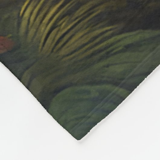 Couverture Polaire Imaginaire Fleurs Vivides Majestic T-Rex (Coin)