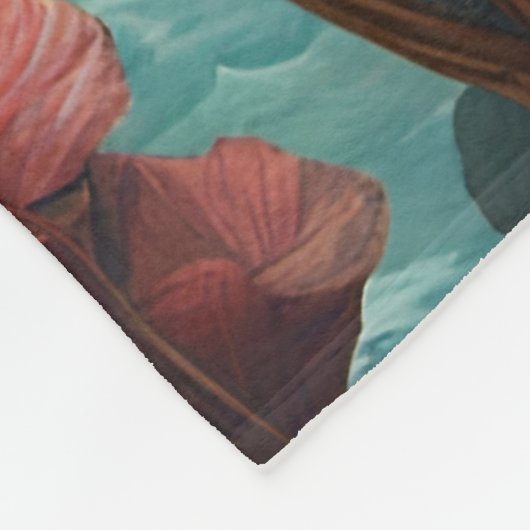 Couverture Polaire Imaginaire Fleurs Vivides mignonnes Sloth Royal (Coin)