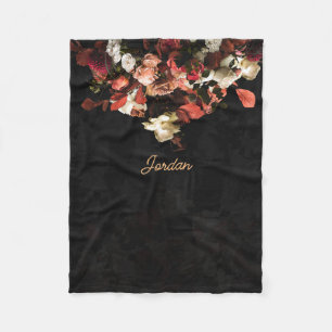 Couverture Polaire "Imaginaire floral d'automne"