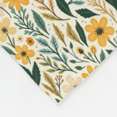Couverture Polaire Imaginaire floral de Boho (Coin)