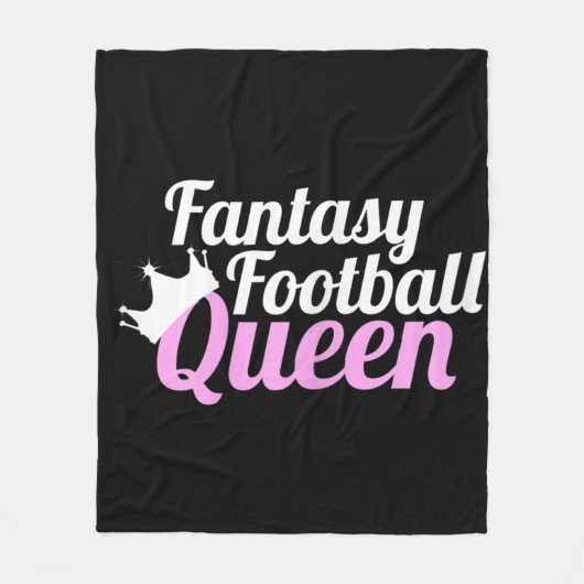Couverture Polaire Imaginaire Football Queen Fun (Devant)